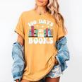 100 Days In The Books School Reading Celebration Women's Comfort Colors T-Shirt Mustard