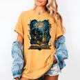 4 Books Are Portable Magic Bookish Reading Nerd Quote Women's Comfort Colors T-Shirt Mustard