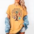 67 Days In The Books Reading Teacher 67th Day Of School Women's Comfort Colors T-Shirt Mustard