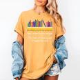 Abibliophobia Fear Of Running Out Of Books Read Book Women's Comfort Colors T-Shirt Mustard Abibliophobia Fear Of Running Out Of Books Read Book Women's Comfort Colors T-Shirt Mustard