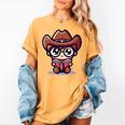 Adorable Book Lover Cowboy With Reading Glasses Cute Women's Comfort Colors T-Shirt Mustard Adorable Book Lover Cowboy With Reading Glasses Cute Women's Comfort Colors T-Shirt Mustard