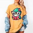Adorable Book Lover Humming Bird With Reading Glasses Cute Women's Comfort Colors T-Shirt Mustard Adorable Book Lover Humming Bird With Reading Glasses Cute Women's Comfort Colors T-Shirt Mustard