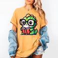 Adorable Book Lover Iguana With Reading Glasses Cute Women's Comfort Colors T-Shirt Mustard