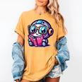 Adorable Book Lover Robot With Reading Glasses Cute Women's Comfort Colors T-Shirt Mustard