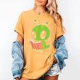 Alien Reading Book Believe In Yourself Kids Women Men Women's Comfort Colors T-Shirt Mustard