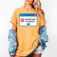 Anti Social Introvert Social Interaction Not Supported Women's Comfort Colors T-Shirt Mustard Anti Social Introvert Social Interaction Not Supported Women's Comfort Colors T-Shirt Mustard