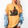 Attila The Hun Reading A Book Women's Comfort Colors T-Shirt Mustard