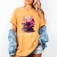 Axolotl Book Lover Librarian Reading Library Readers Women's Comfort Colors T-Shirt Mustard Axolotl Book Lover Librarian Reading Library Readers Women's Comfort Colors T-Shirt Mustard
