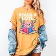 Axolotl Books Readsalotl Reading Bookworm Boys Girls Women's Comfort Colors T-Shirt Mustard Axolotl Books Readsalotl Reading Bookworm Boys Girls Women's Comfort Colors T-Shirt Mustard