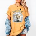Back Off – Sheep Baa Crow Caw Pun For Introverts Women's Comfort Colors T-Shirt Mustard