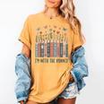 Im With The Banned Book Readers Librarian Read Banned Books Women's Comfort Colors T-Shirt Mustard