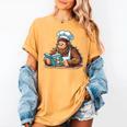 Bigfoot Reading a Cookbook Women's Comfort Colors T-Shirt Mustard Bigfoot Reading a Cookbook Women's Comfort Colors T-Shirt Mustard