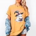 Boo Ghost Books Coquette Bow Halloween Women School Teacher Women's Comfort Colors T-Shirt Mustard Boo Ghost Books Coquette Bow Halloween Women School Teacher Women's Comfort Colors T-Shirt Mustard
