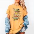 Book Abstract Art Drawing Painting Graphic Book Women's Comfort Colors T-Shirt Mustard