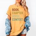 Book Chapter Verse Christian Bible Reformed Theology Women's Comfort Colors T-Shirt Mustard