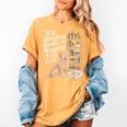 Book And Dog Lover Bookworm Reader Book Lover Women's Comfort Colors T-Shirt Mustard