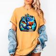 Book Dragon Reading Lover Women's Comfort Colors T-Shirt Mustard