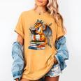 Book Dragon Reading Book Lover Women's Comfort Colors T-Shirt Mustard