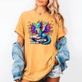 Book Dragon Reading Women's Comfort Colors T-Shirt Mustard Book Dragon Reading Women's Comfort Colors T-Shirt Mustard