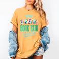 Book Fair Queen Literature School Book Fair Event Women's Comfort Colors T-Shirt Mustard