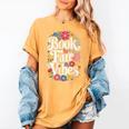 Book Fair Vibes Groovy 70s Retro School Librarian Women's Comfort Colors T-Shirt Mustard