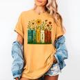 Book Flower 8647 Foxtrots Deltas Tangos Women's Comfort Colors T-Shirt Mustard