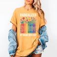 Book Flower Radicalized By Basic Decency Feminist Leftist Women's Comfort Colors T-Shirt Mustard