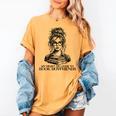 Book Lover Bent Over a Book Women's Comfort Colors T-Shirt Mustard