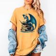 Book Lover Bookworm Reading Books Dragon Sci-Fi Character Women's Comfort Colors T-Shirt Mustard Book Lover Bookworm Reading Books Dragon Sci-Fi Character Women's Comfort Colors T-Shirt Mustard