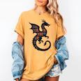 Book Lover Bookworm Reading Books Dragon Women's Comfort Colors T-Shirt Mustard