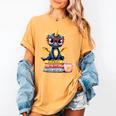 Book Lover Cute Baby Dragon Reading Women's Comfort Colors T-Shirt Mustard