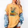 Book Lover Elephant Reading Books Library Read Books Be Kind Women's Comfort Colors T-Shirt Mustard