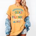 Book Lovers Reading Bedtime Cozy Pajama For Librarians Women's Comfort Colors T-Shirt Mustard Book Lovers Reading Bedtime Cozy Pajama For Librarians Women's Comfort Colors T-Shirt Mustard