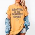 Book Lovers Reading For Teachers Students Librarians Women's Comfort Colors T-Shirt Mustard