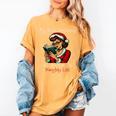 My Book Preference Has Me On The Naughty List Christmas Xmas Women's Comfort Colors T-Shirt Mustard