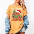 Book Reading Just Waiting For Christmas Gingerbread Women's Comfort Colors T-Shirt Mustard Book Reading Just Waiting For Christmas Gingerbread Women's Comfort Colors T-Shirt Mustard