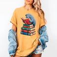 Book Reading Book Reader Manatees Sea Animal Sea Cow Manatee Women's Comfort Colors T-Shirt Mustard