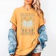 Book Reading Ugly Christmas Women's Comfort Colors T-Shirt Mustard