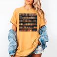 Book Book Shelves Library Women's Comfort Colors T-Shirt Mustard