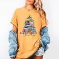 All Booked For Christmas Teacher Reading Student Bookworm Women's Comfort Colors T-Shirt Mustard All Booked For Christmas Teacher Reading Student Bookworm Women's Comfort Colors T-Shirt Mustard