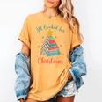 All Booked For Christmas Tree Book Bookish Christmas Women's Comfort Colors T-Shirt Mustard