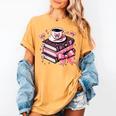 All Booked For Valentine's Teacher Coquette Bow Coffee Book Women's Comfort Colors T-Shirt Mustard All Booked For Valentine's Teacher Coquette Bow Coffee Book Women's Comfort Colors T-Shirt Mustard
