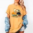 Bookish Cat Lover Cute Reading Squad Books & Kittens Love Women's Comfort Colors T-Shirt Mustard