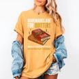 Bookmarks Are For Quitters Book Lover Saying Women's Comfort Colors T-Shirt Mustard