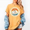 Bookmarks Are For Quitters Reader Read Book Reading Women's Comfort Colors T-Shirt Mustard