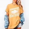 Bookmarks Quote Library Book Reader Women's Comfort Colors T-Shirt Mustard