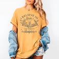 Books I Believe In Love At First Chapter Book Lover Women's Comfort Colors T-Shirt Mustard