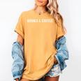 Books And Coffee Coffee Lover Barista Women's Comfort Colors T-Shirt Mustard Books And Coffee Coffee Lover Barista Women's Comfort Colors T-Shirt Mustard