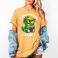 Books Never Go Extinct Reading Dinosaur Bookish Nerdy Women's Comfort Colors T-Shirt Mustard Books Never Go Extinct Reading Dinosaur Bookish Nerdy Women's Comfort Colors T-Shirt Mustard