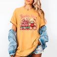 Books Are My Love Language Teddy Bear Book Lovers Valentine Women's Comfort Colors T-Shirt Mustard